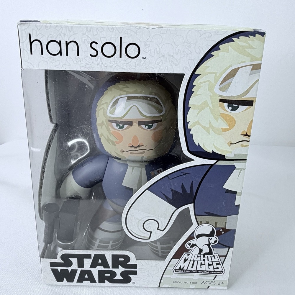 Star Wars Mighty Muggs Han‎ Solo Hoth Vinyl Action Figure 2008